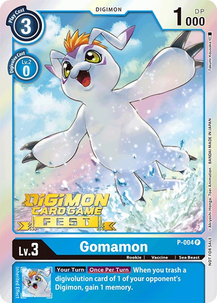 Gomamon [P-004] (Digimon Card Game Fest 2022) [Promotional Cards] | Clutch Gaming