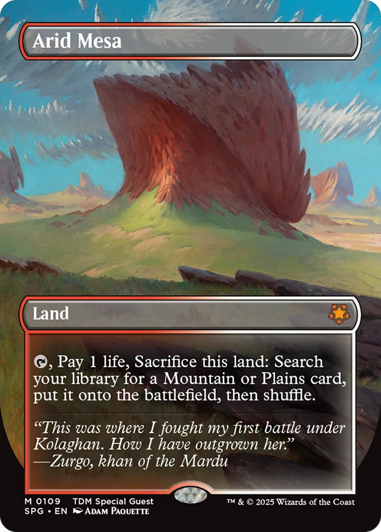 Arid Mesa (Borderless) [Tarkir: Dragonstorm Special Guests] | Clutch Gaming