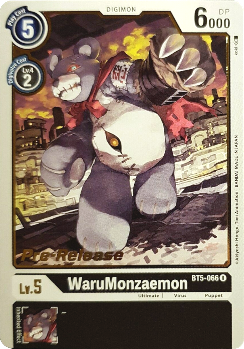 WaruMonzaemon [BT5-066] [Battle of Omni Pre-Release Promos] | Clutch Gaming