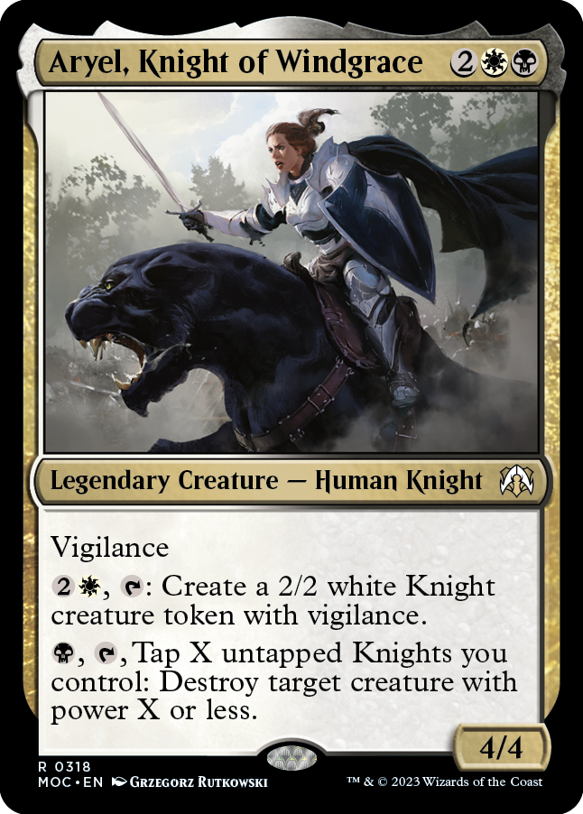 Aryel, Knight of Windgrace [March of the Machine Commander] | Clutch Gaming