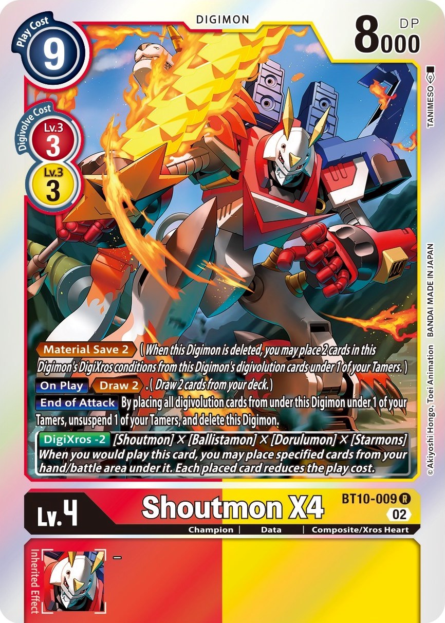 Shoutmon X4 [BT10-009] [Xros Encounter] | Clutch Gaming