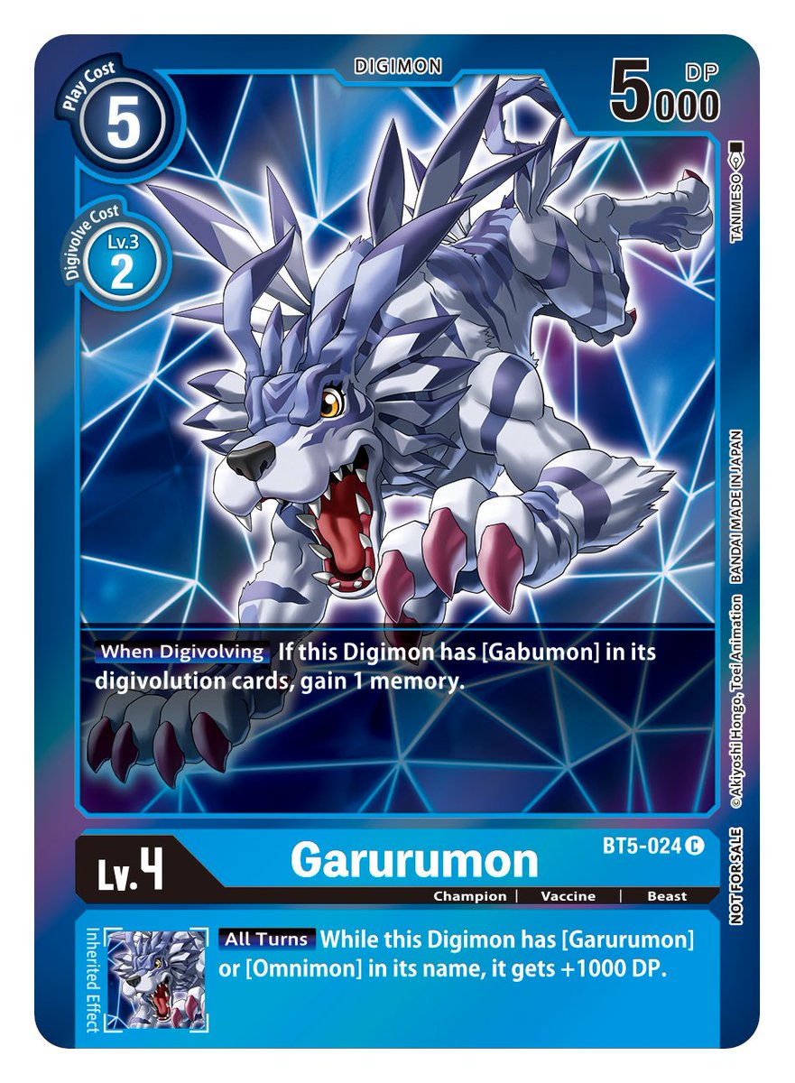 Garurumon [BT5-024] (Event Pack 2) [Battle of Omni] | Clutch Gaming