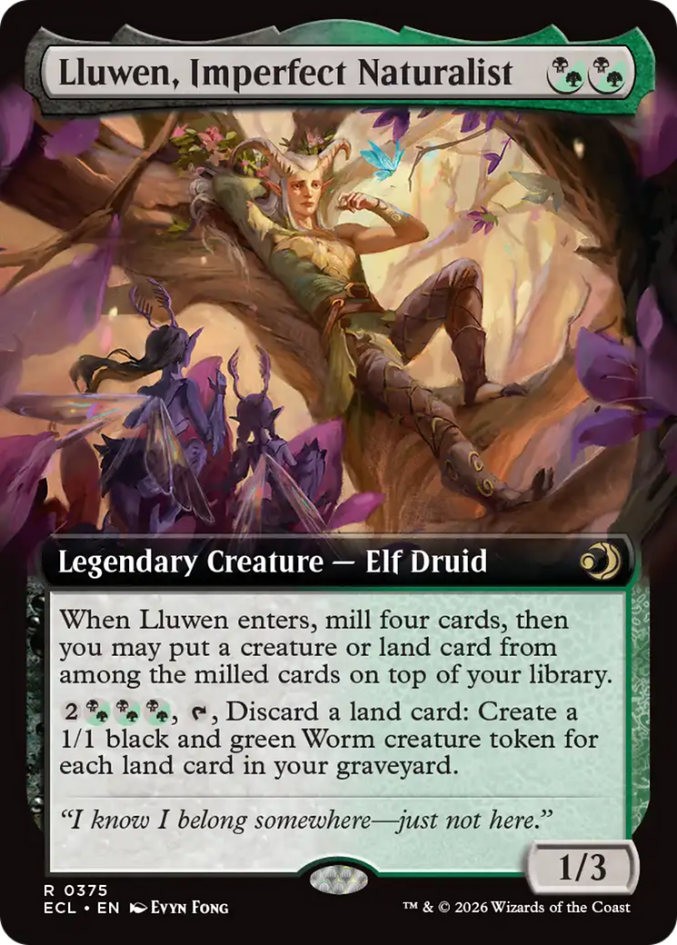 Lluwen, Imperfect Naturalist (Extended Art) [Lorwyn Eclipsed] | Clutch Gaming