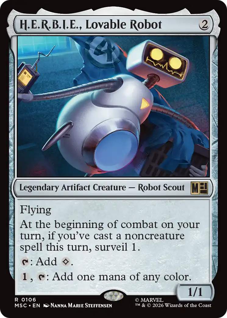 H.E.R.B.I.E., Lovable Robot [Marvel Super Heroes Commander] | Clutch Gaming