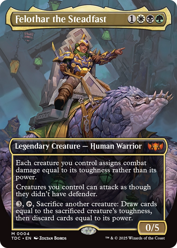 Felothar the Steadfast (Borderless) [Tarkir: Dragonstorm Commander] | Clutch Gaming