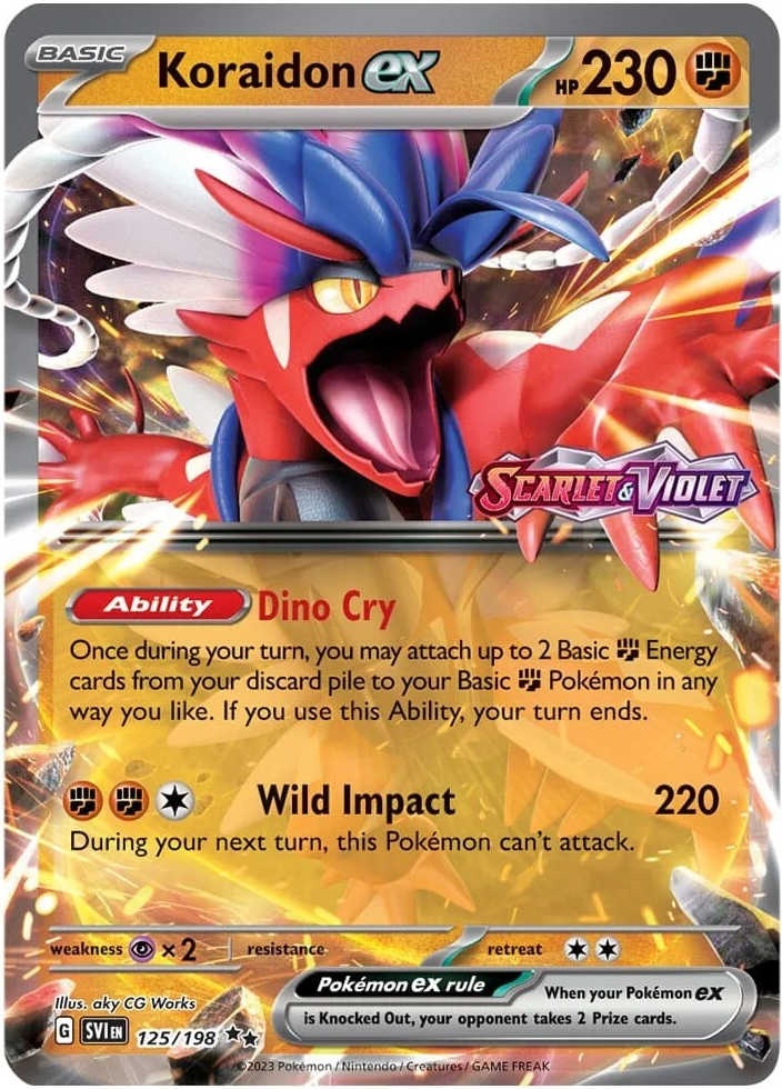 Koraidon ex (125/198) (Stamped) [Scarlet & Violet: Base Set] | Clutch Gaming