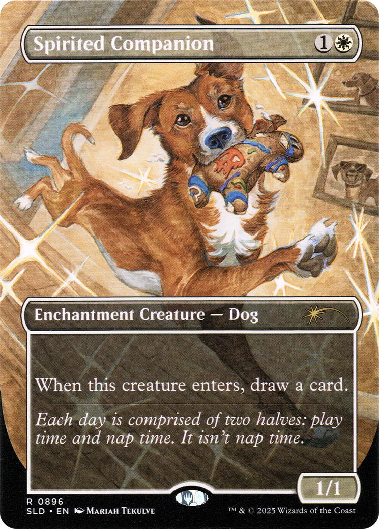 Spirited Companion (0896) (Rainbow Foil) [Secret Lair Drop Series] | Clutch Gaming