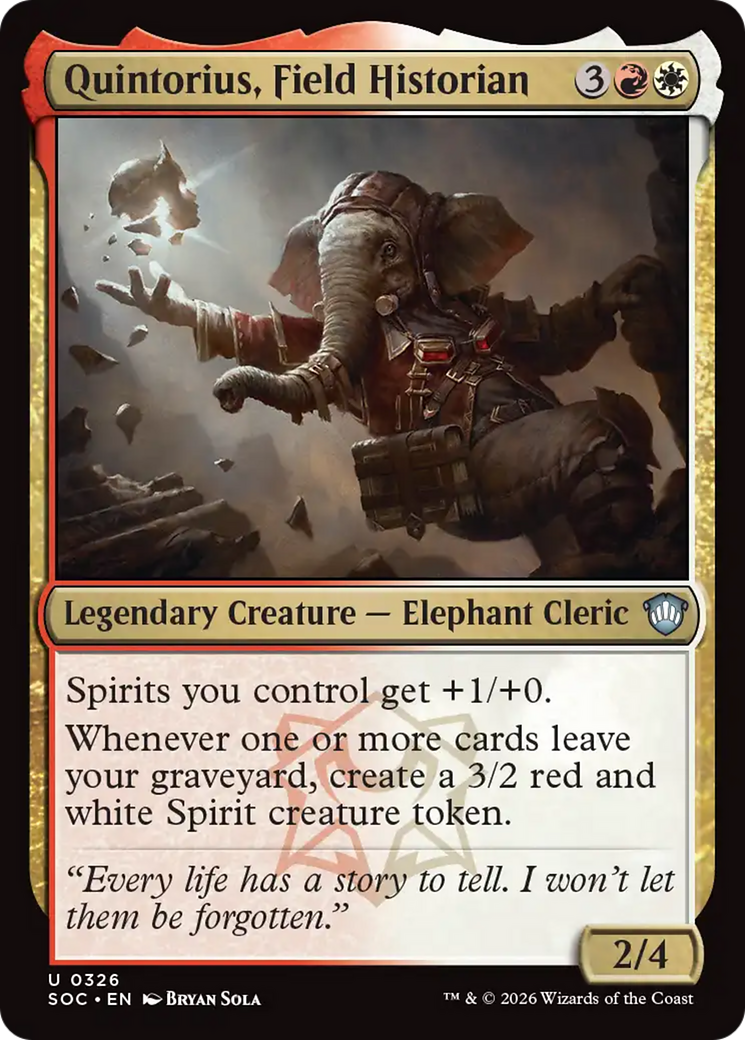 Quintorius, Field Historian [Secrets of Strixhaven Commander] | Clutch Gaming