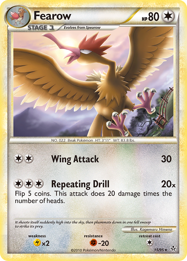 Fearow (15/95) [HeartGold & SoulSilver: Unleashed] | Clutch Gaming