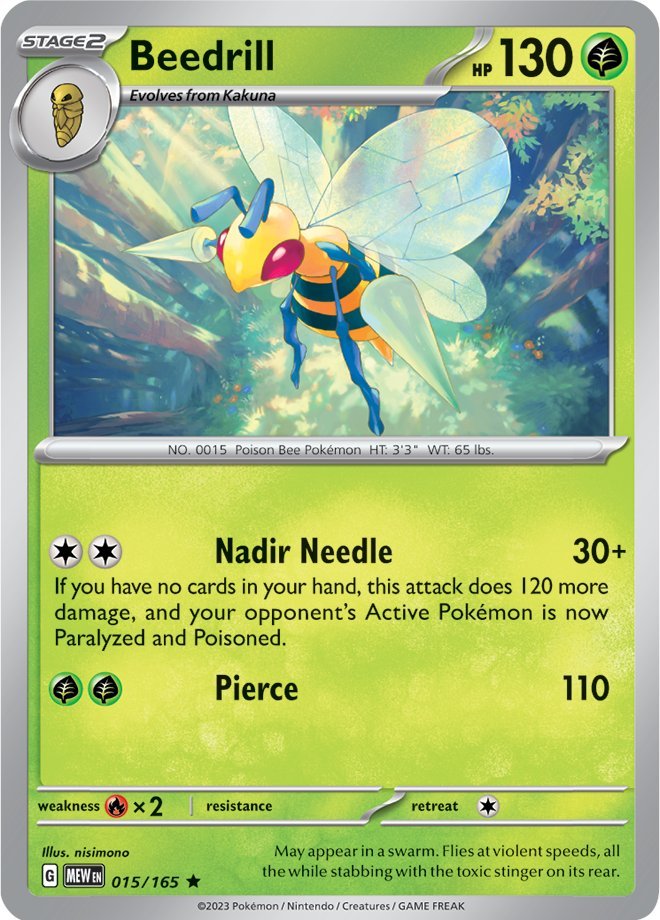 Beedrill (015/165) [Scarlet & Violet: 151] | Clutch Gaming