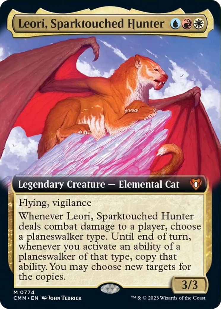 Leori, Sparktouched Hunter (Extended Art) [Commander Masters] | Clutch Gaming