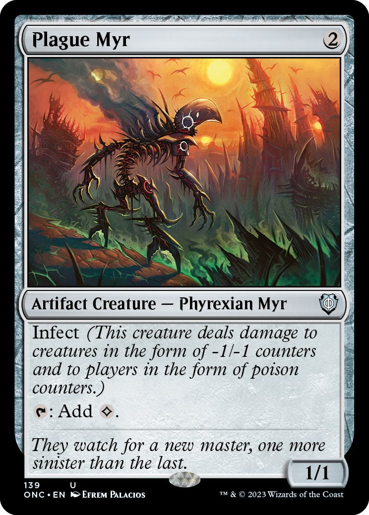 Plague Myr [Phyrexia: All Will Be One Commander] | Clutch Gaming