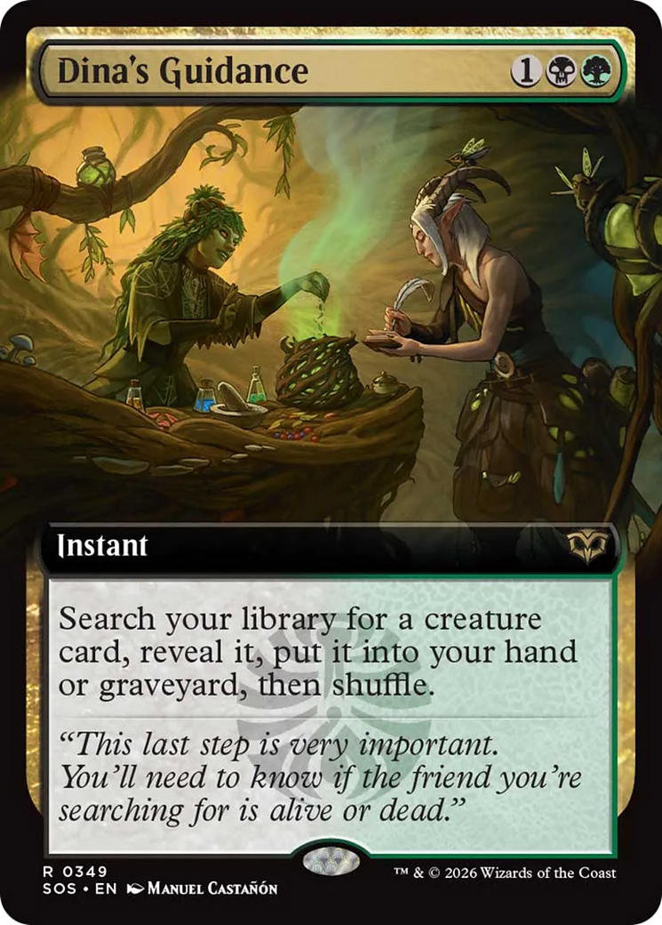 Dina's Guidance (Extended Art) [Secrets of Strixhaven] | Clutch Gaming