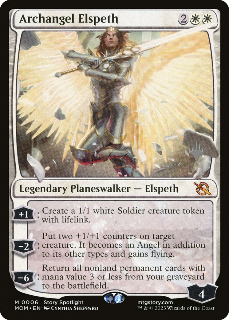 Archangel Elspeth (Promo Pack) [March of the Machine Promos] | Clutch Gaming