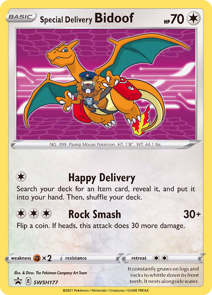 Special Delivery Bidoof (SWSH177) [Sword & Shield: Black Star Promos] | Clutch Gaming