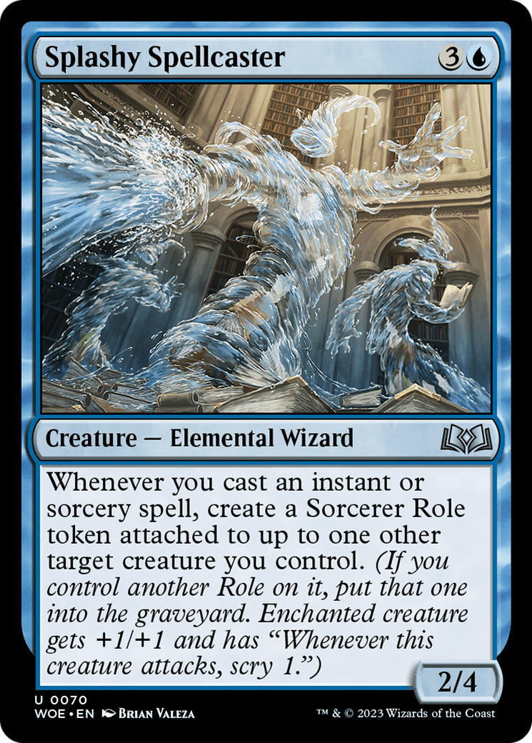 Splashy Spellcaster [Wilds of Eldraine] | Clutch Gaming