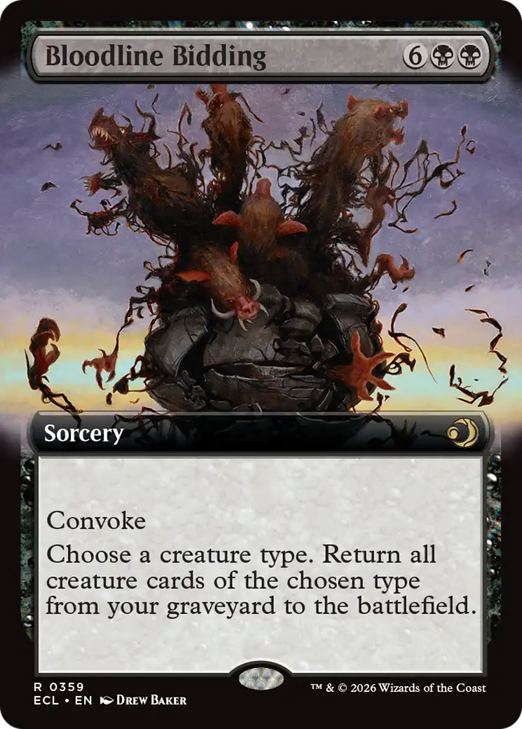 Bloodline Bidding (Extended Art) [Lorwyn Eclipsed] | Clutch Gaming
