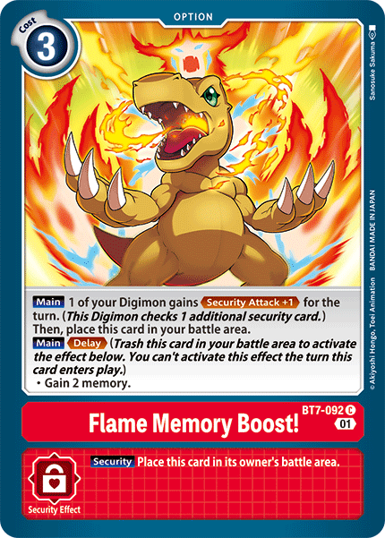 Flame Memory Boost! [BT7-092] [Next Adventure] | Clutch Gaming