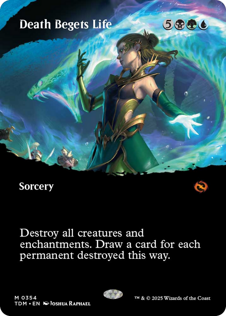 Death Begets Life (Borderless) [Tarkir: Dragonstorm] | Clutch Gaming