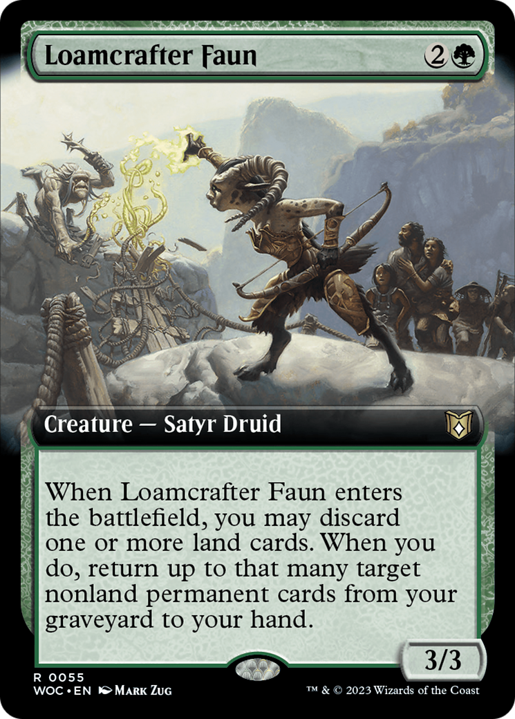 Loamcrafter Faun (Extended Art) [Wilds of Eldraine Commander] | Clutch Gaming