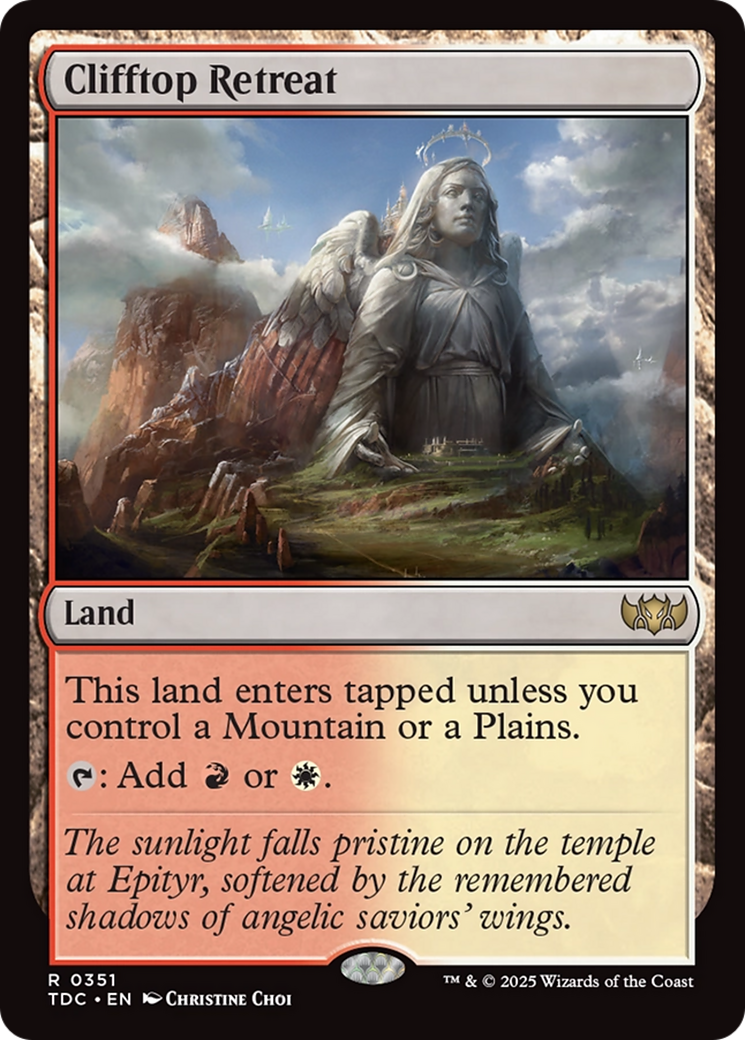 Clifftop Retreat [Tarkir: Dragonstorm Commander] | Clutch Gaming