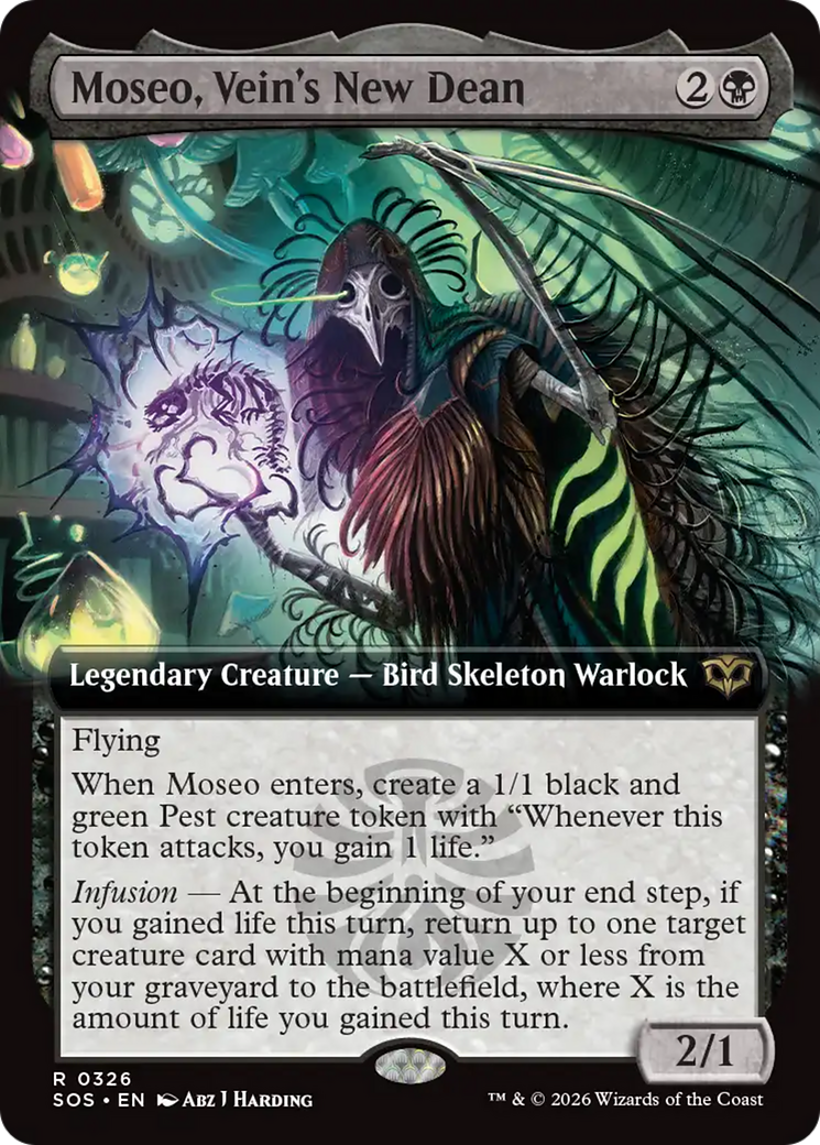 Moseo, Vein's New Dean (Extended Art) [Secrets of Strixhaven] | Clutch Gaming