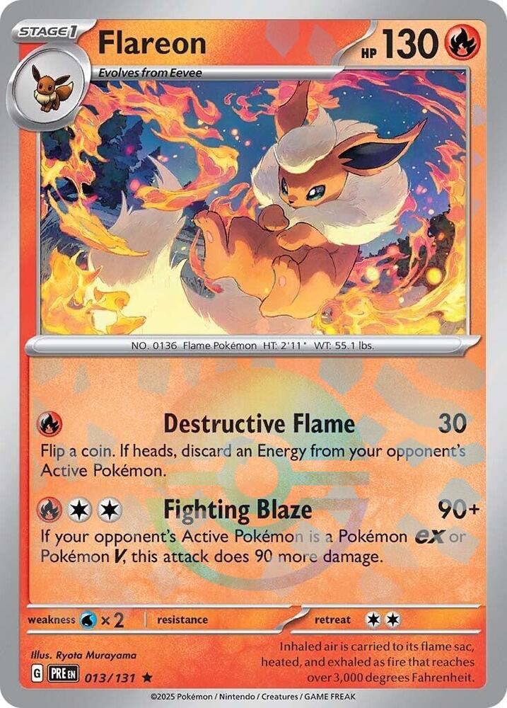 Flareon (013/131) (Poke Ball Pattern) [Scarlet & Violet: Prismatic Evolutions] | Clutch Gaming