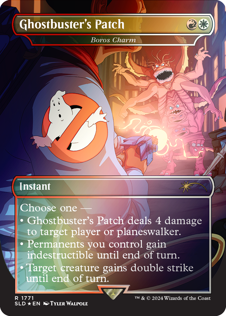 Ghostbuster's Patch - Boros Charm (Rainbow Foil) [Secret Lair Drop Series] | Clutch Gaming