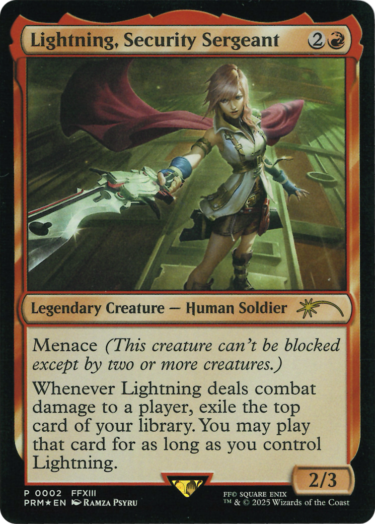 Lightning, Security Sergeant (Costco Bundle) [FINAL FANTASY Promos] | Clutch Gaming