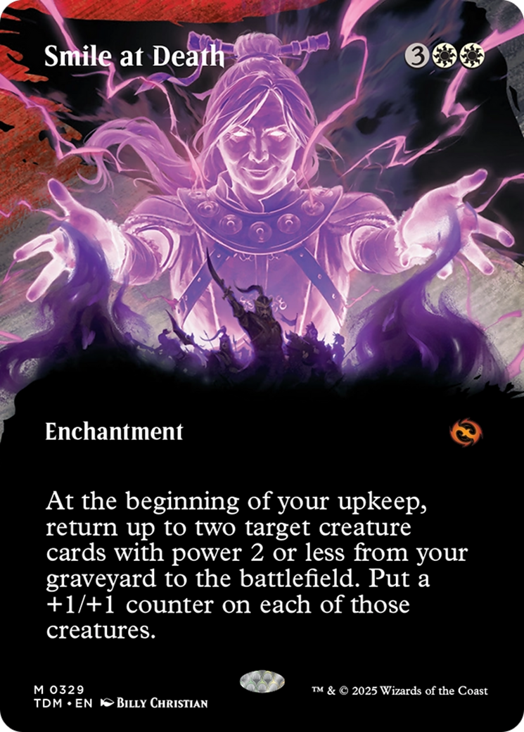 Smile at Death (Borderless) [Tarkir: Dragonstorm] | Clutch Gaming