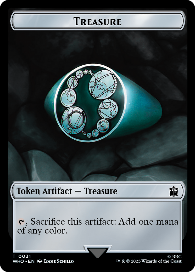 Alien // Treasure (0031) Double-Sided Token [Doctor Who Tokens] | Clutch Gaming