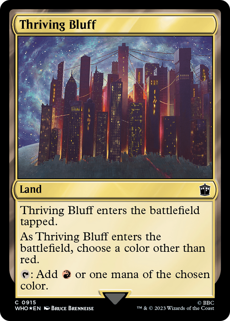 Thriving Bluff (Surge Foil) [Doctor Who] | Clutch Gaming