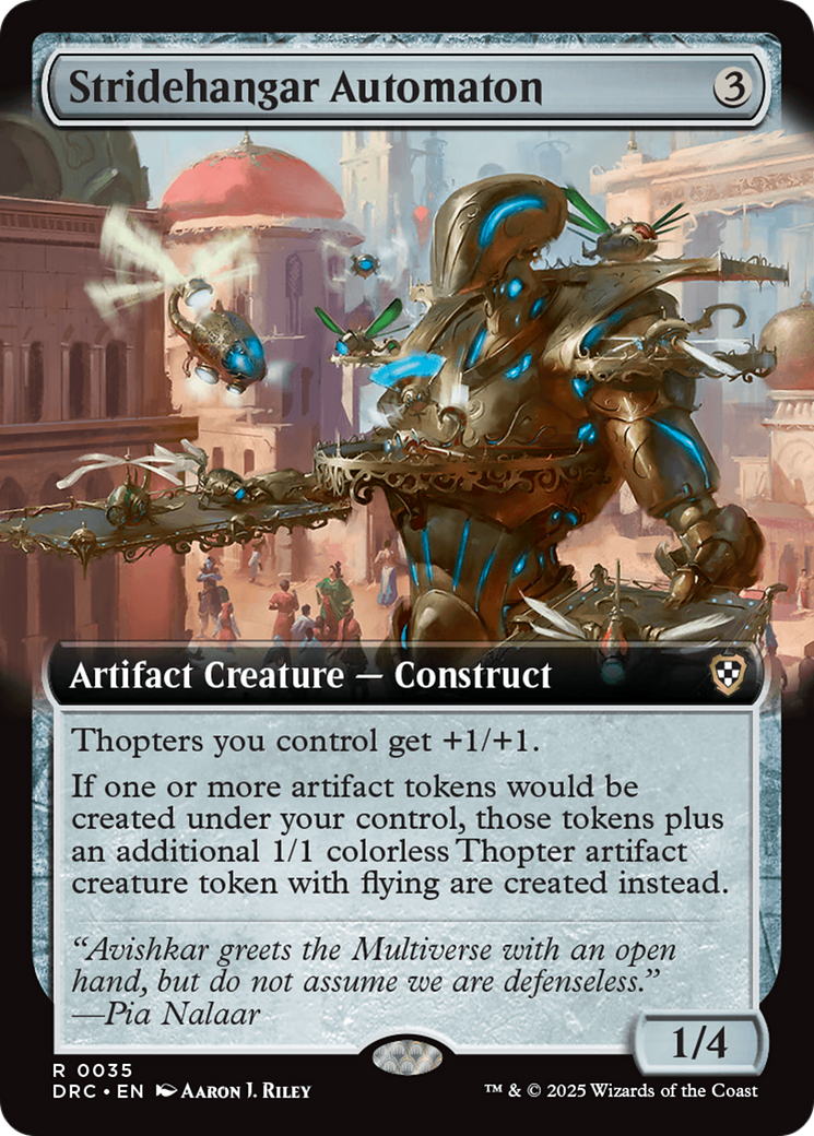 Stridehangar Automaton (Extended Art) [Aetherdrift Commander] | Clutch Gaming