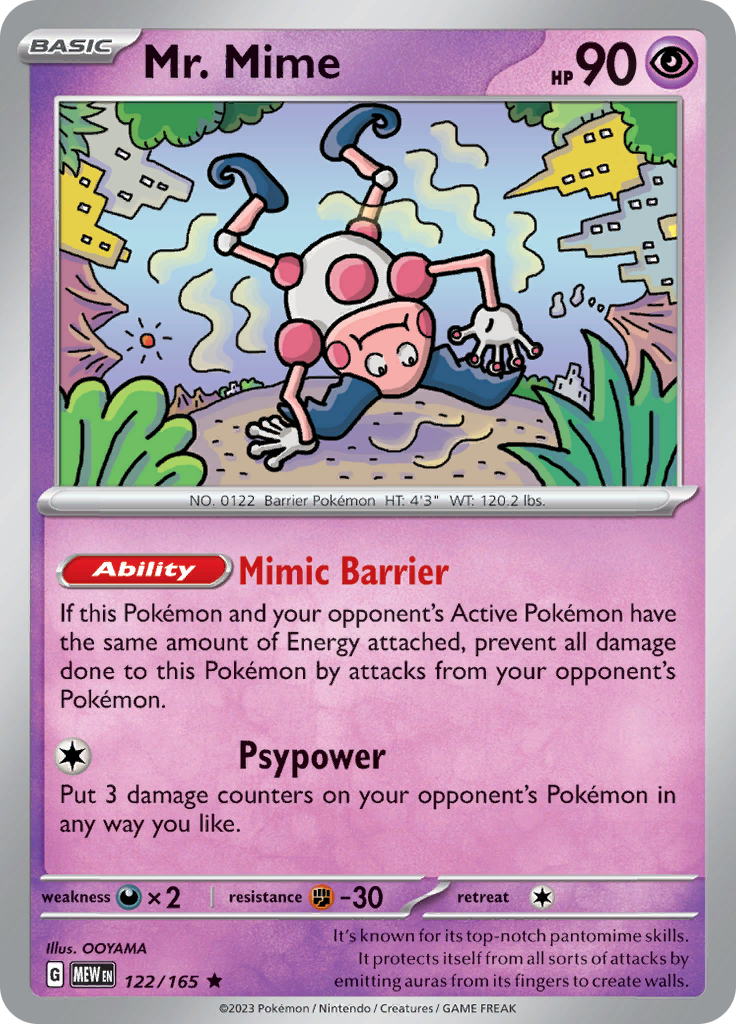 Mr. Mime (122/165) [Scarlet & Violet: 151] | Clutch Gaming