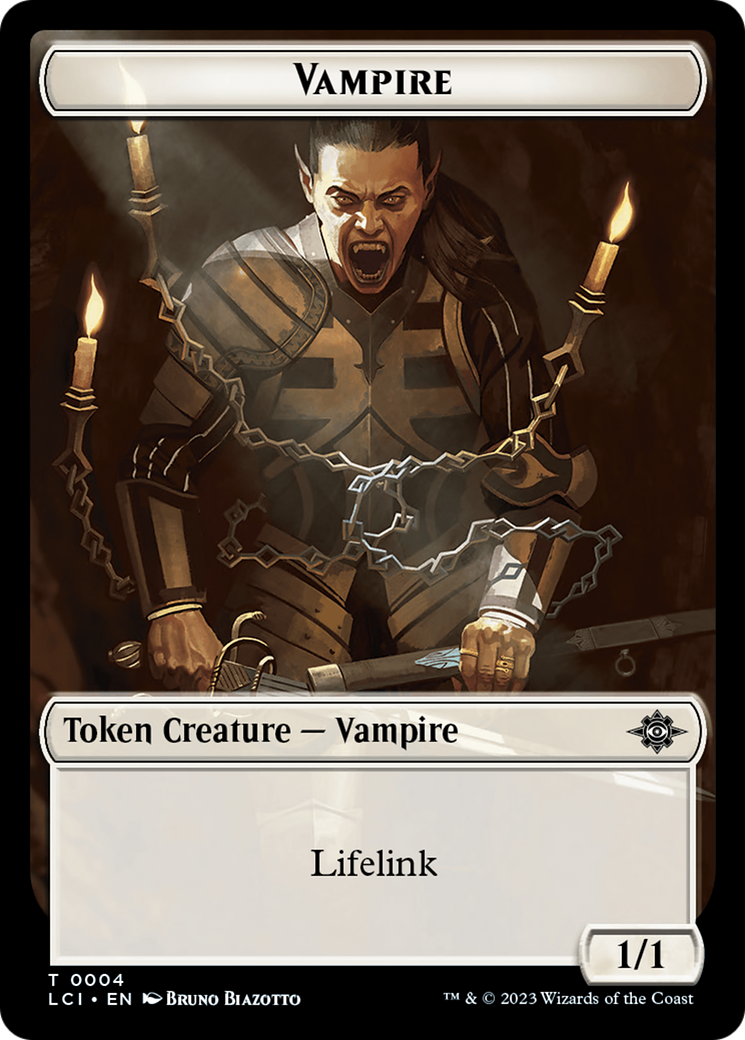 Vampire // Vampire Demon Double-Sided Token [The Lost Caverns of Ixalan Tokens] | Clutch Gaming