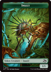 Insect // Elephant Double-Sided Token [Aetherdrift Tokens] | Clutch Gaming