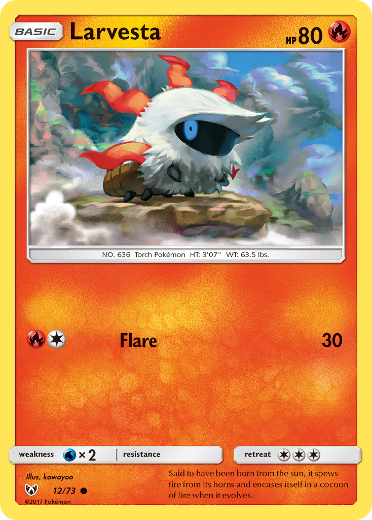 Larvesta (12/73) [Sun & Moon: Shining Legends] | Clutch Gaming