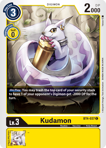 Kudamon [BT4-037] [Great Legend] | Clutch Gaming