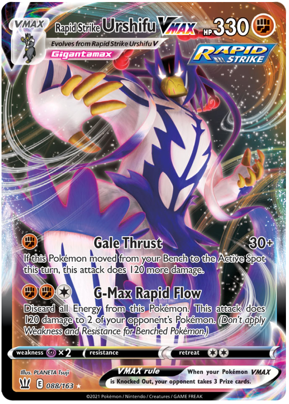 Rapid Strike Urshifu VMAX (088/163) (Jumbo Card) [Sword & Shield: Battle Styles] | Clutch Gaming