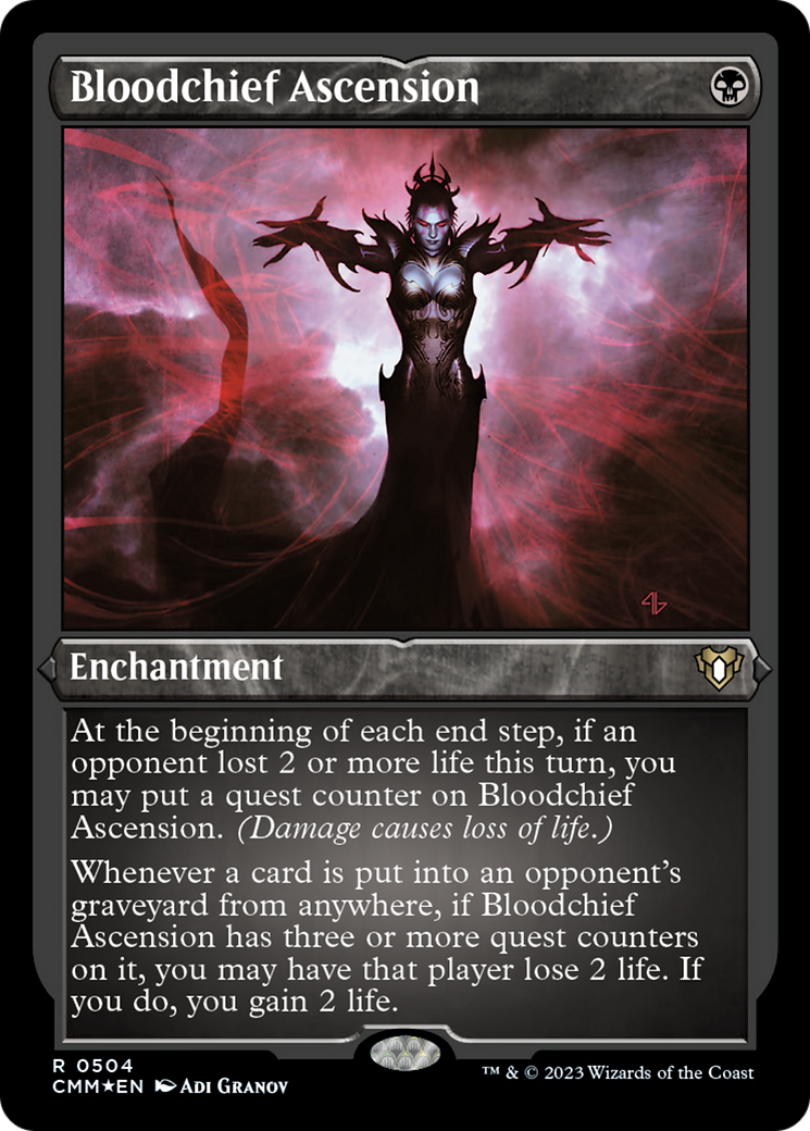 Bloodchief Ascension (Foil Etched) [Commander Masters] | Clutch Gaming