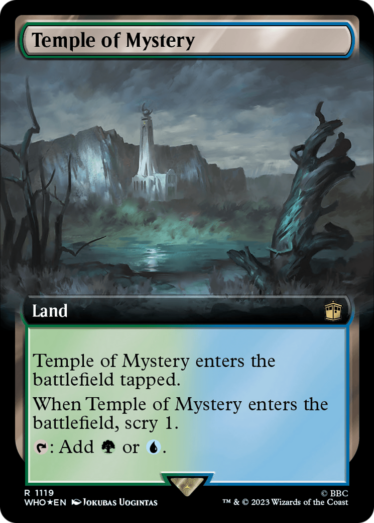 Temple of Mystery (Extended Art) (Surge Foil) [Doctor Who] | Clutch Gaming