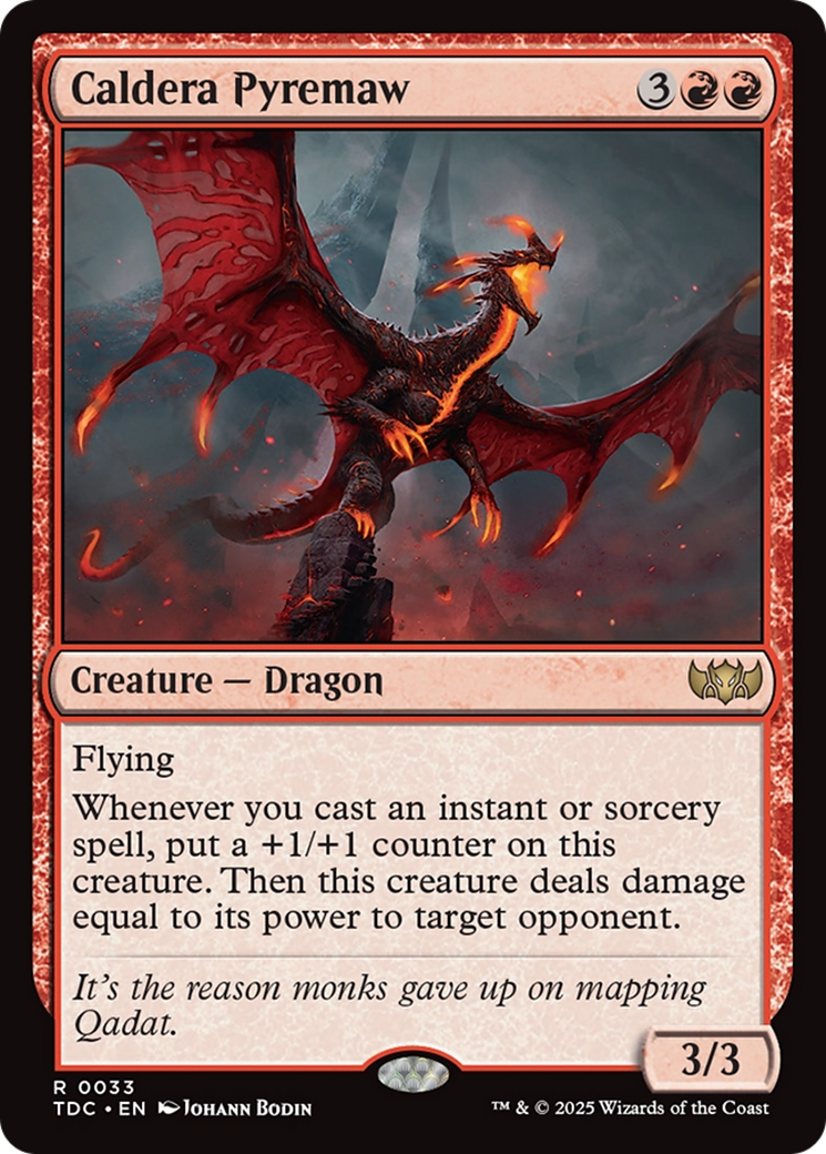 Caldera Pyremaw [Tarkir: Dragonstorm Commander] | Clutch Gaming