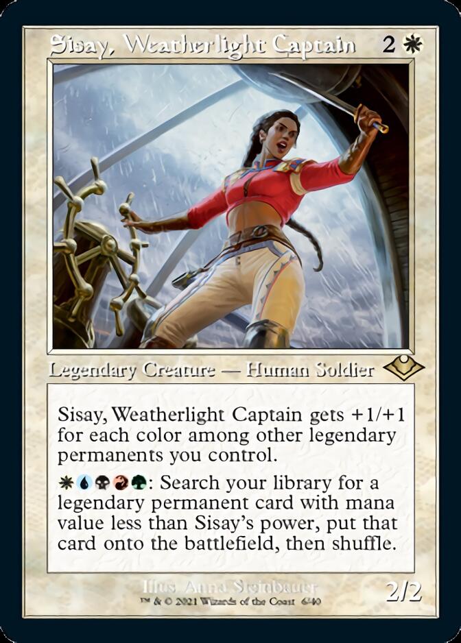 Sisay, Weatherlight Captain (Retro Foil Etched) [Modern Horizons] | Clutch Gaming