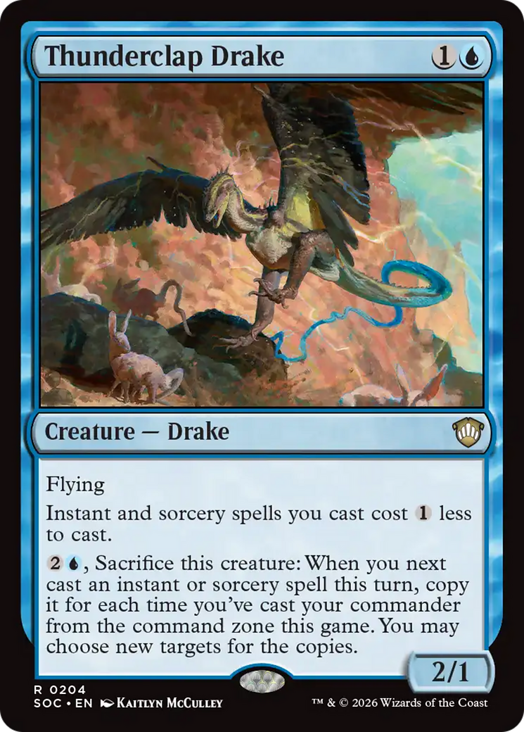 Thunderclap Drake [Secrets of Strixhaven Commander] | Clutch Gaming