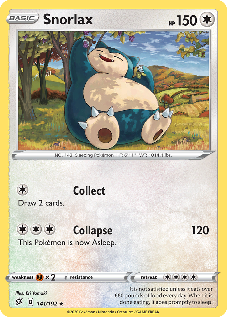 Snorlax (141/192) [Sword & Shield: Rebel Clash] | Clutch Gaming