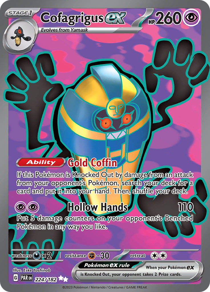 Cofagrigus ex (224/182) [Scarlet & Violet: Paradox Rift] | Clutch Gaming