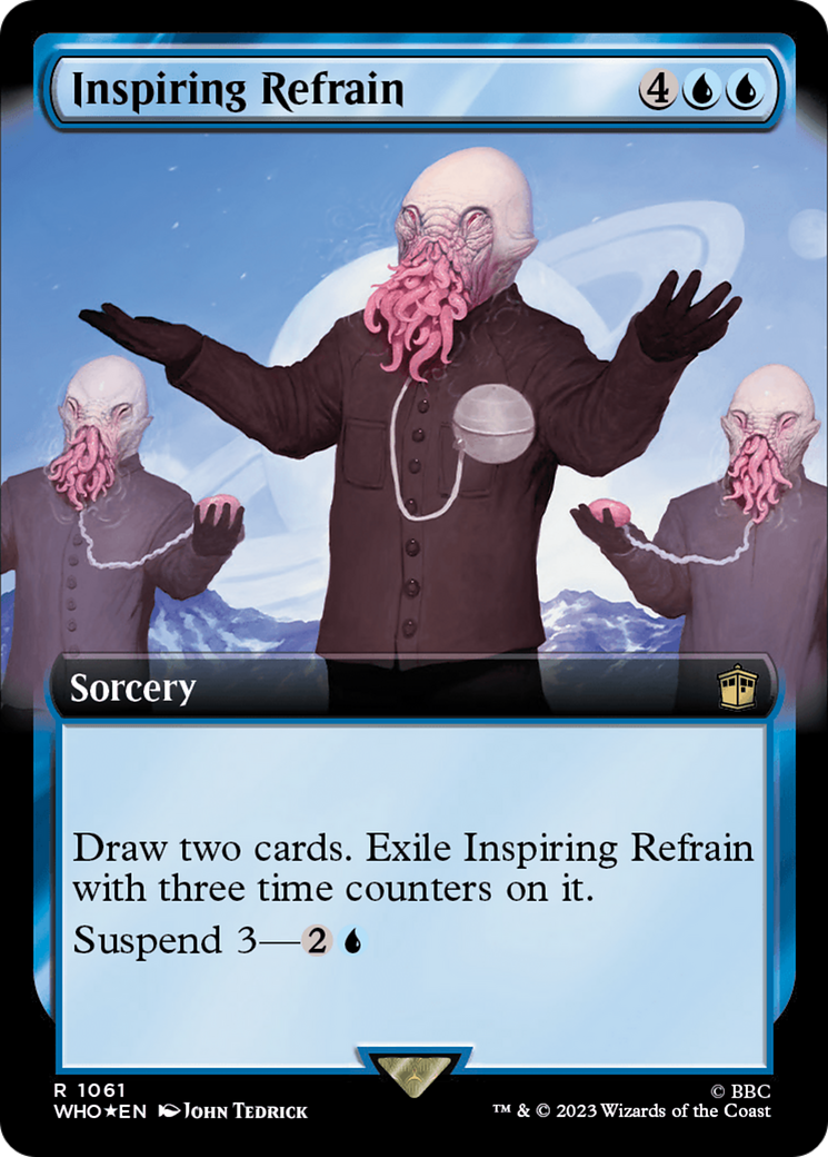 Inspiring Refrain (Extended Art) (Surge Foil) [Doctor Who] | Clutch Gaming