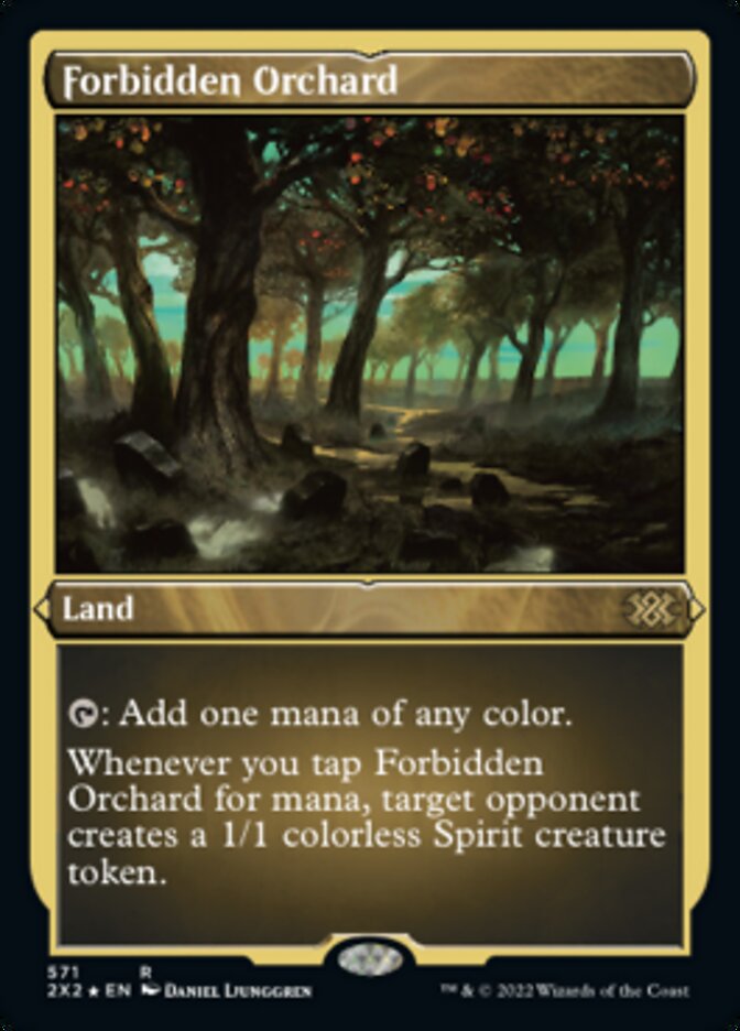 Forbidden Orchard (Foil Etched) [Double Masters 2022] | Clutch Gaming