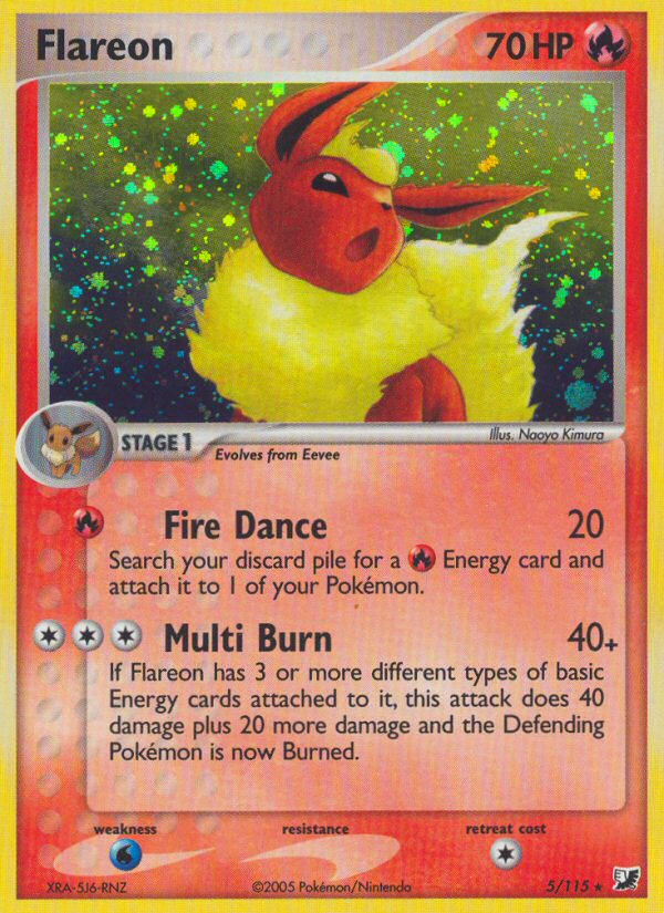 Flareon (5/115) [EX: Unseen Forces] | Clutch Gaming