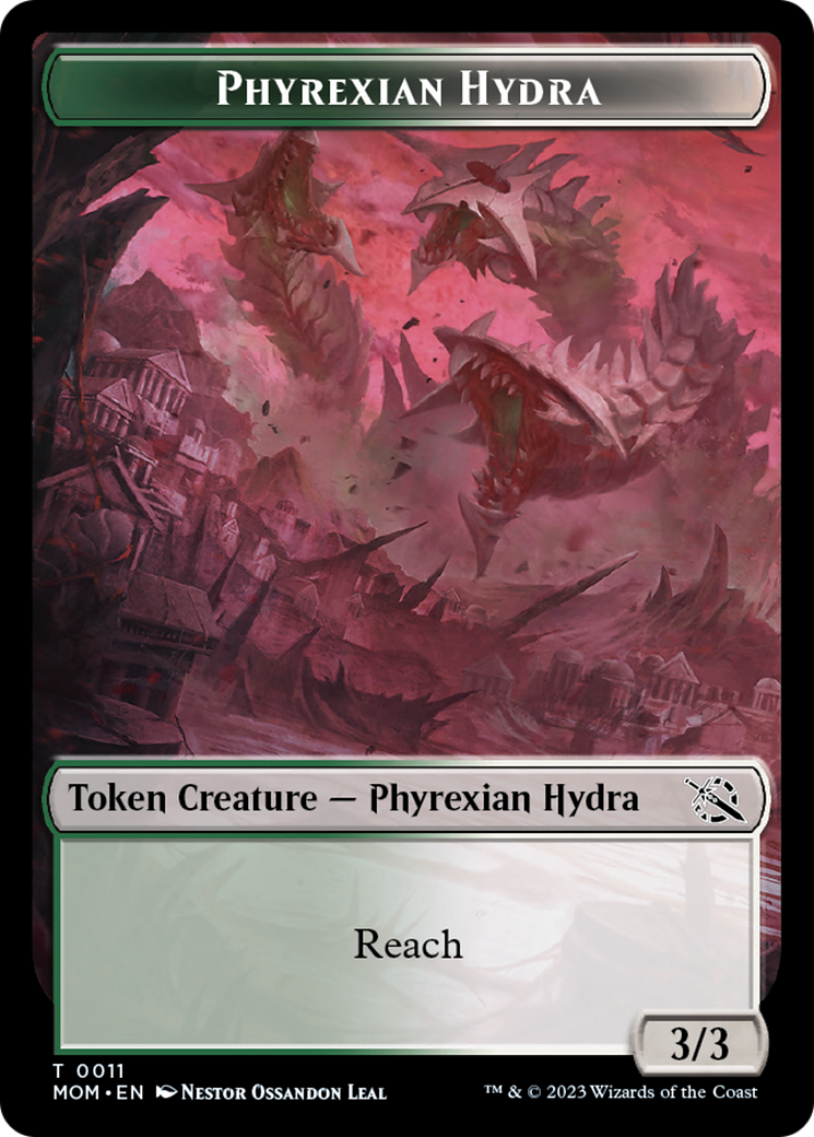 Treasure (21) // Phyrexian Hydra (11) Double-Sided Token [March of the Machine Tokens] | Clutch Gaming